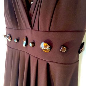 Built-in Cups! Summer Dress W/ Agate-like Detail❣️